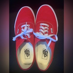 Vans Authentic. Red. Size: Men’s 10.